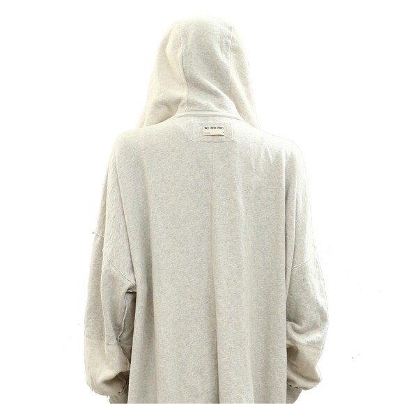 Free People We The Free Carissa Cardi Hoodie Top Oversized longline M NEW 284290 - Picture 9 of 14